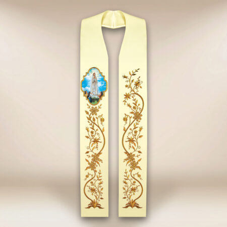 Estola com imagem Nossa Senhora de Fátima