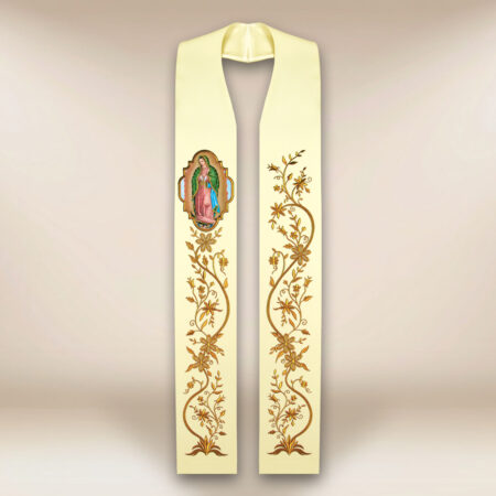 Estola com imagem da Mãe de Deus de Guadalupe
