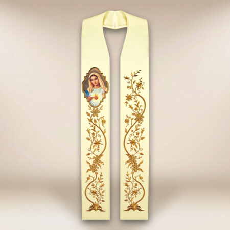 Estola com imagem Coração de Maria
