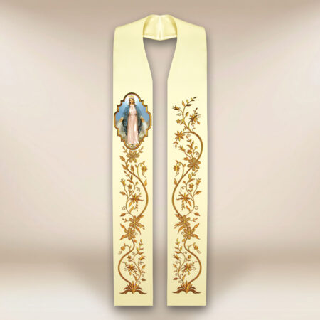 Estola com imagem Mãe de Deus Imaculada