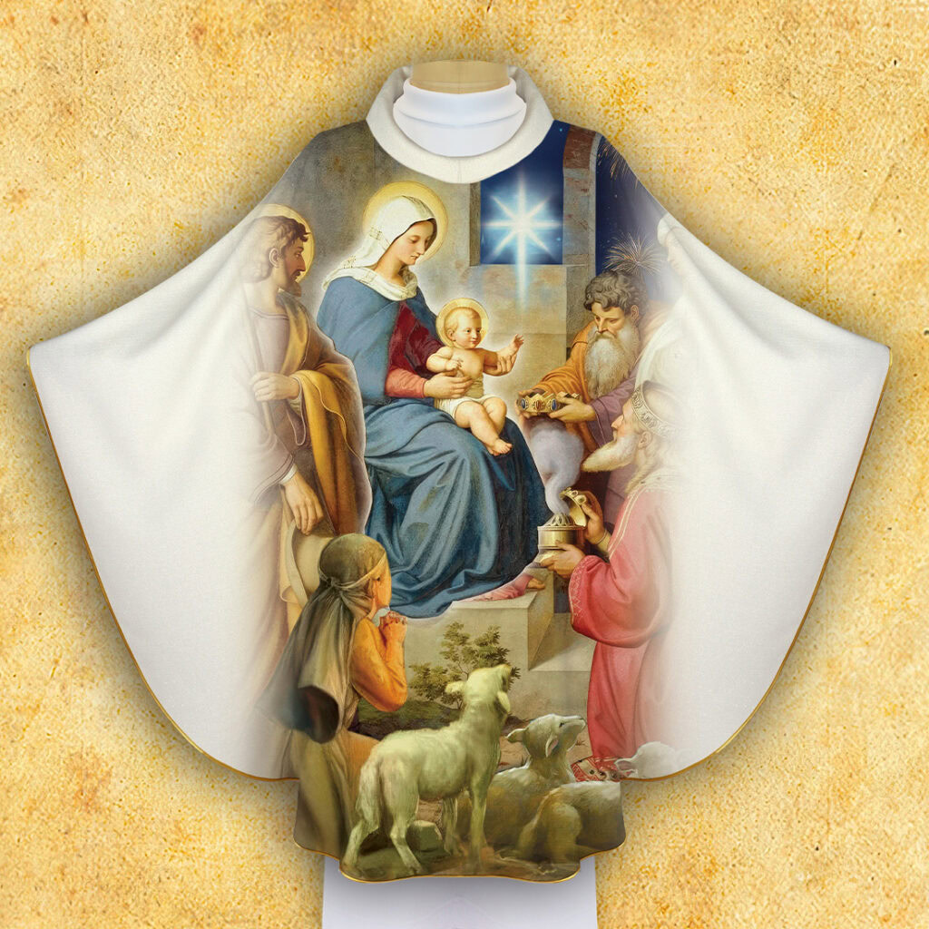 Casula impressa para o Natal