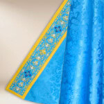 Capa bordada mariana azul