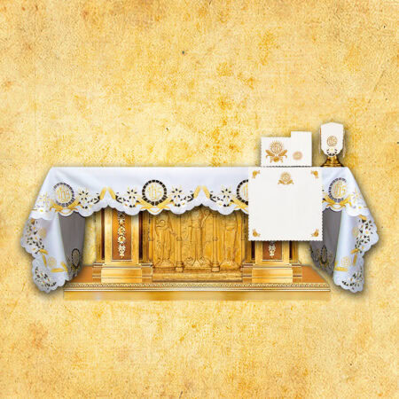 Toalha de altar bordada 224x111cm