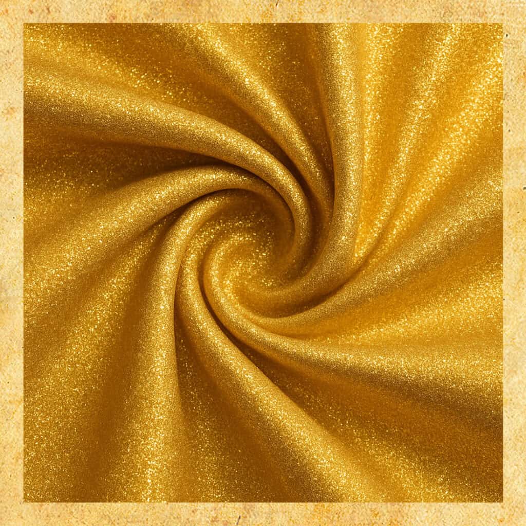 tecido de glitter dourado