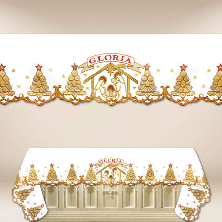 Toalha de altar bordada