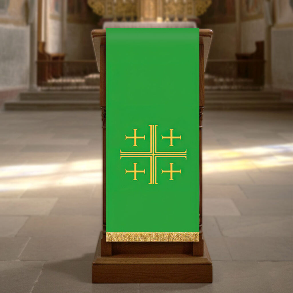 Lektorium haftowane krzyż jerozolimski