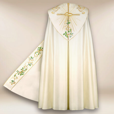 Capa bordada de casamento