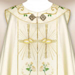 Capa bordada de casamento