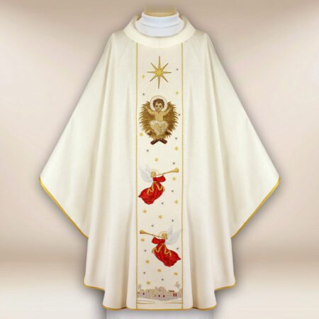 Casula bordada de Natal