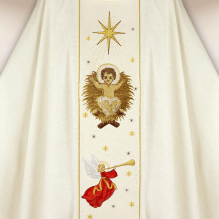 Casula bordada de Natal