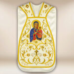 Casula bordada romana Nossa Senhora Częstochowska