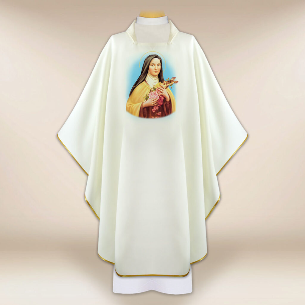 Casula com imagem da Santa Teresa