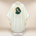 Casula com imagem da Mãe Dolorosa