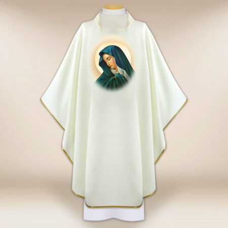 Casula com imagem da Mãe Dolorosa