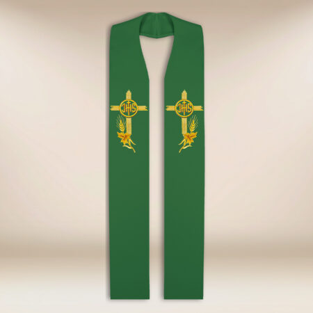 Estola sacerdotal IHS verde