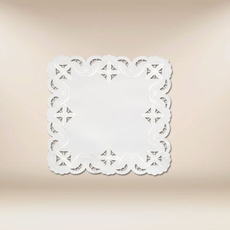 Cobertura bordada branca 45x45