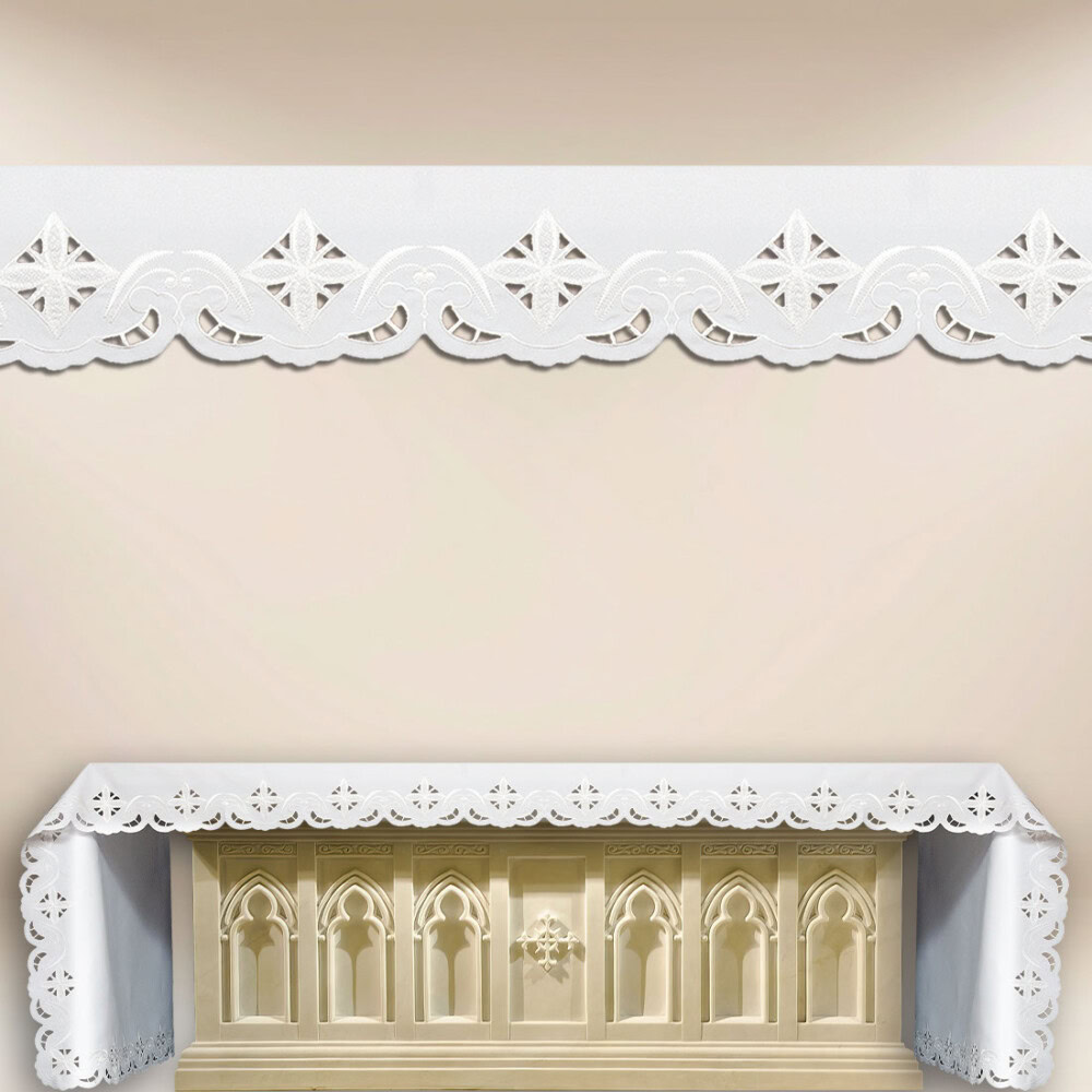 Toalha de altar bordada litúrgica