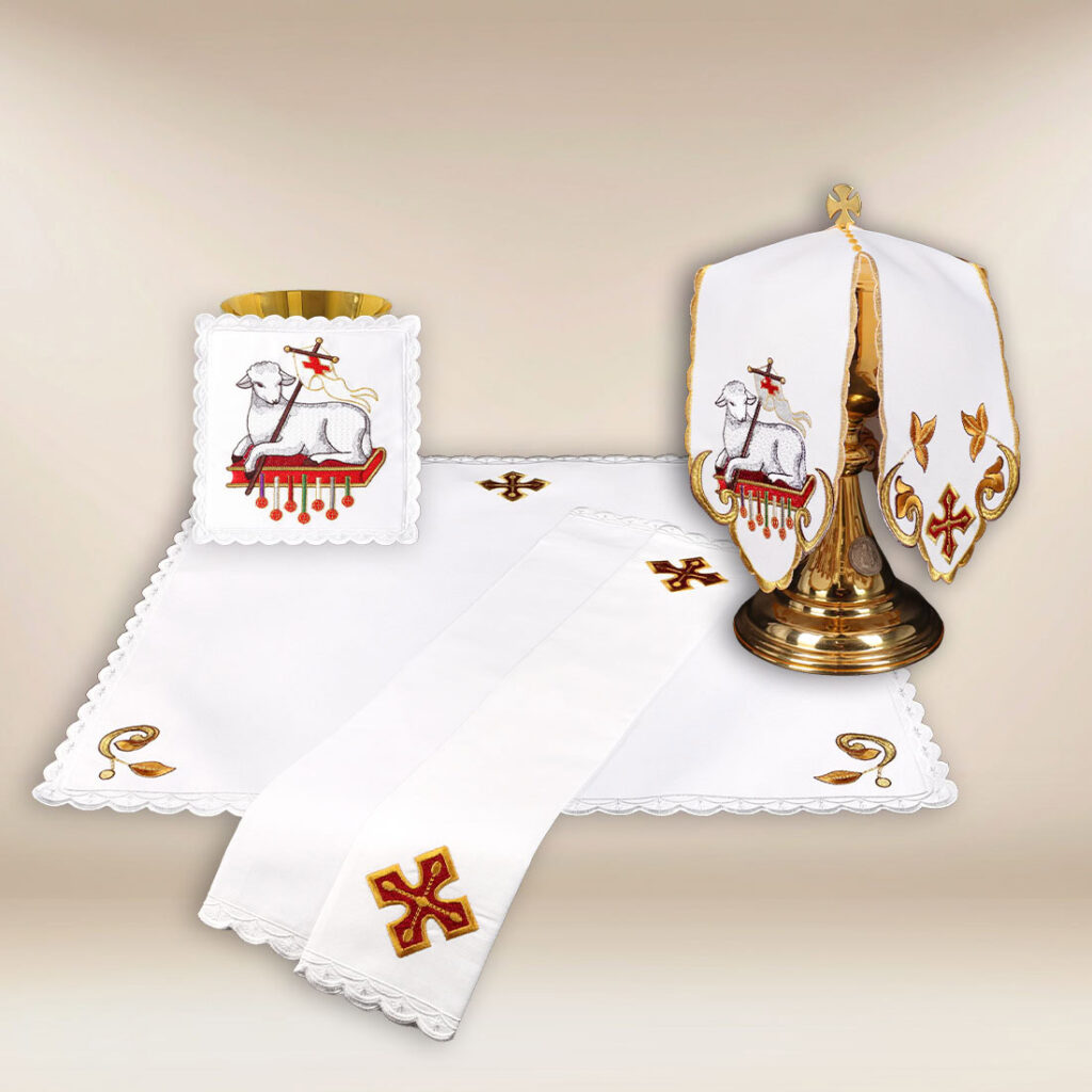 Conjunto de bielas do cálice Cordeiro de Deus