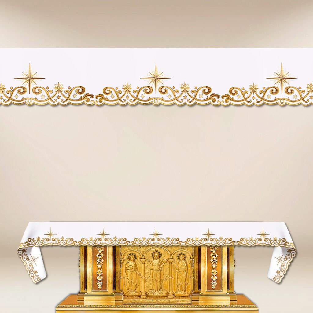 Toalha bordada de Natal