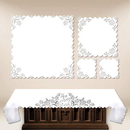 Conjunto de altar vazado estilo Richelieu Páscoa