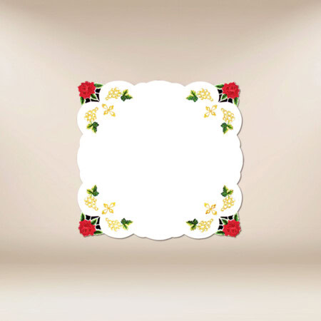 Cobertura de altar com rosas 45×45cm