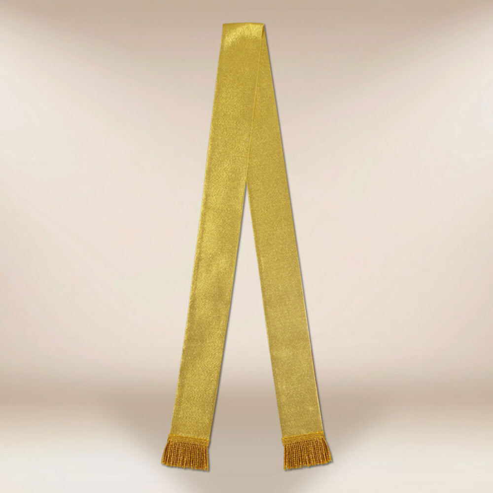 Faixa para estandarte dourado com glitter