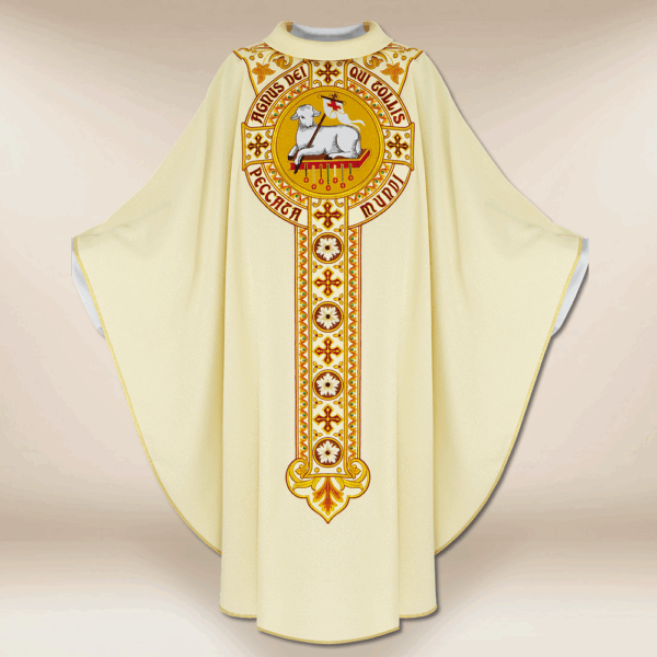 Casula bordada «Cordeiro de Deus»
