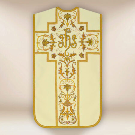 Casula bordada romana com IHS