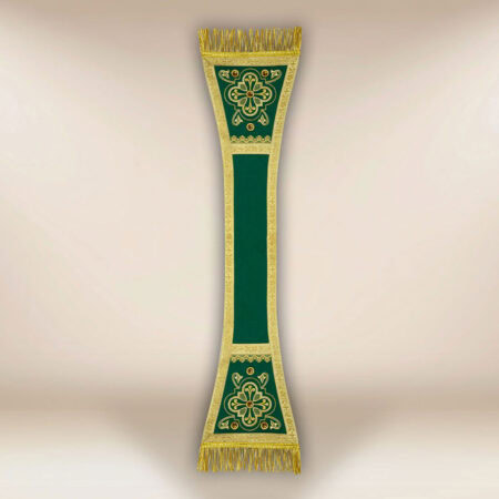 Manípulo bordado litúrgico verde