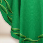 Casula bordada verde