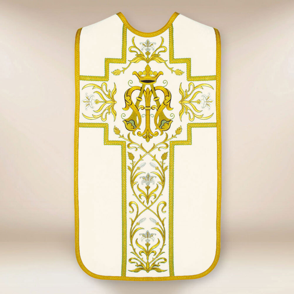 Casula bordada romana Mariana