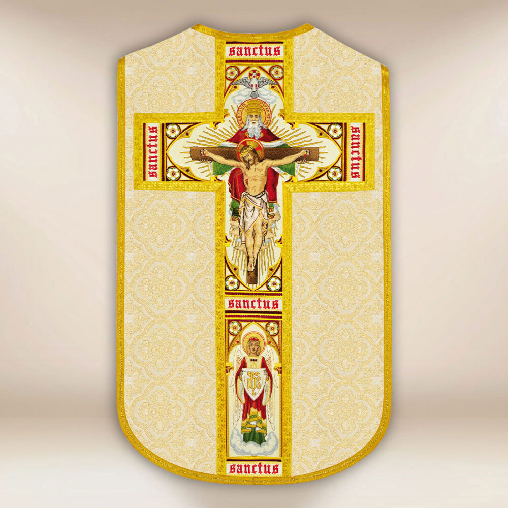 Casula bordada romana Santíssima Trindade