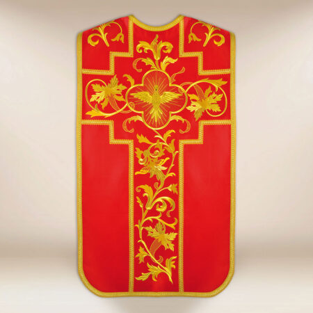 Casula romana com o tema do Espírito Santo