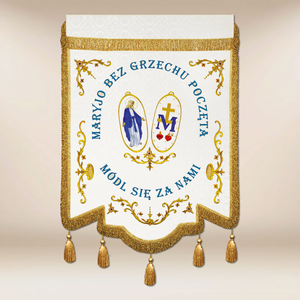 Bandeira bordada Maria