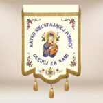 Bandeira bordada Nossa Senhora do Perpétuo Socorro