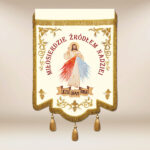 Bandeira bordada Jesus Misericordioso