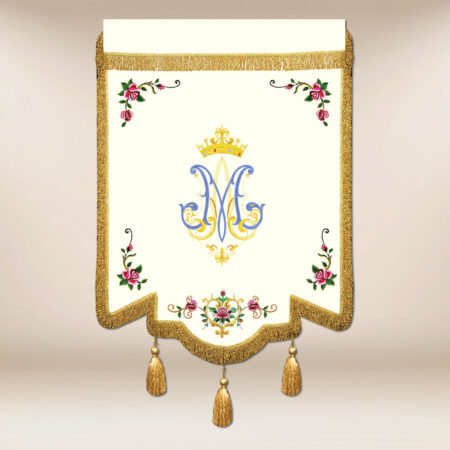 Bandeira bordada Nossa Senhora do Perpétuo Socorro