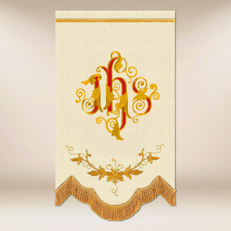 Mini bandeira bordada IHS
