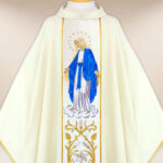 Casula bordada Mãe de Deus Imaculada