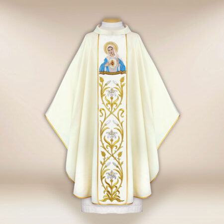 Casula bordada Coração de Maria