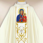 Casula bordada Mãe de Deus de Czestochowa