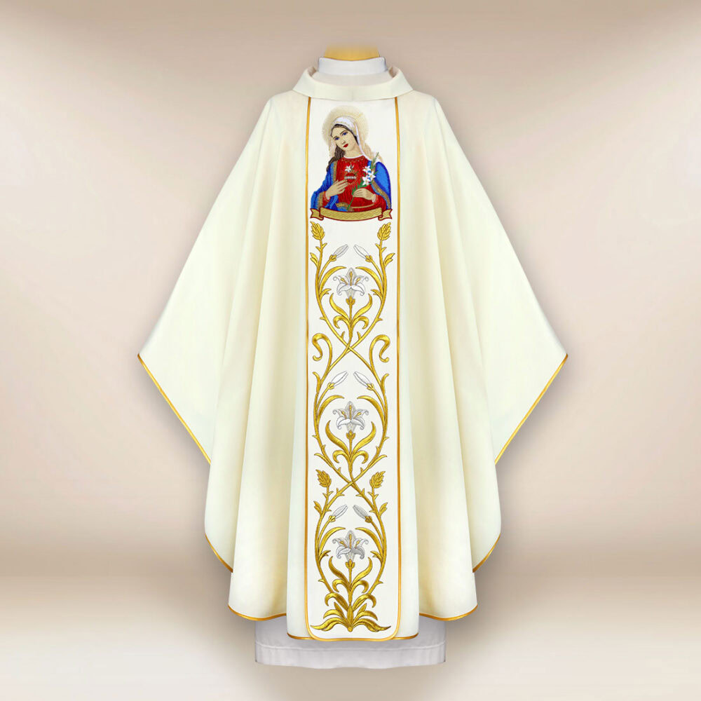 Casula bordada Coração de Maria
