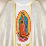 Casula bordada Mãe de Deus de Guadalupe
