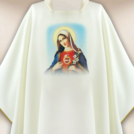 Casula com imagem Coração de Maria