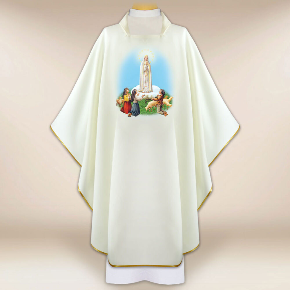 Casula com imagem Matka Boża Fatimska