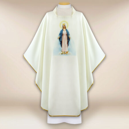 Casula com imagem Mãe de Deus Imaculada