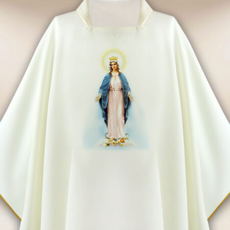 Casula com imagem Mãe de Deus Imaculada