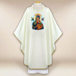 Casula com imagem da Mãe de Deus da Perpétua Ajuda