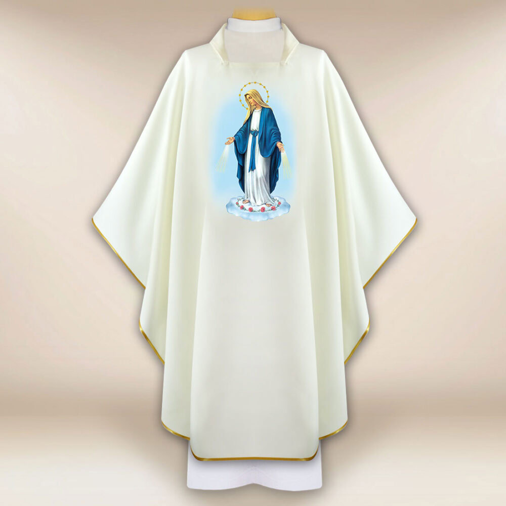 Casula com imagem Mãe de Deus Imaculada