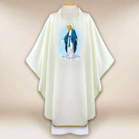 Casula com imagem Mãe de Deus Imaculada